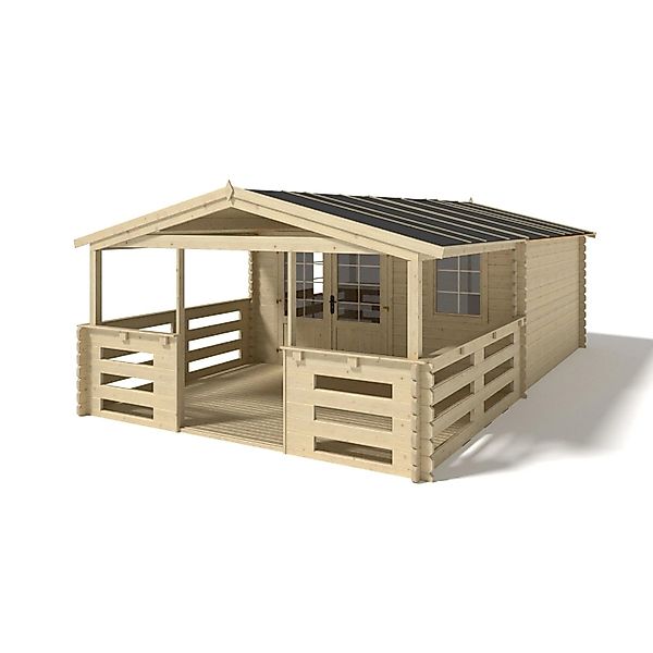 Altanka Gartenhaus   Gerätehaus    4x4 m mit Anbau 4x3.72 m   28 m²   DOM37 günstig online kaufen