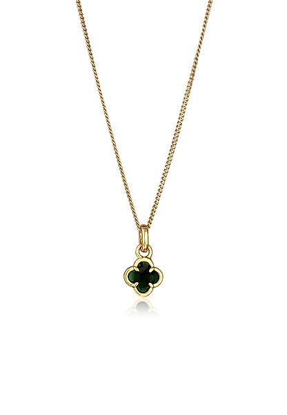 Elli Kette mit Anhänger Kleeblatt Emaille günstig online kaufen