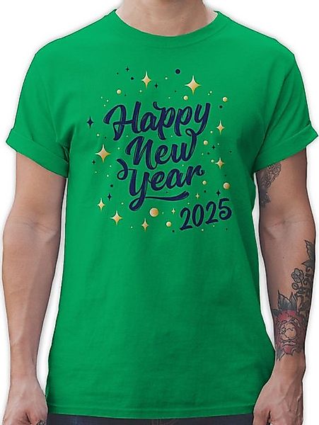 Shirtracer T-Shirt Happy new year 2025 Silvester Erwachsene günstig online kaufen