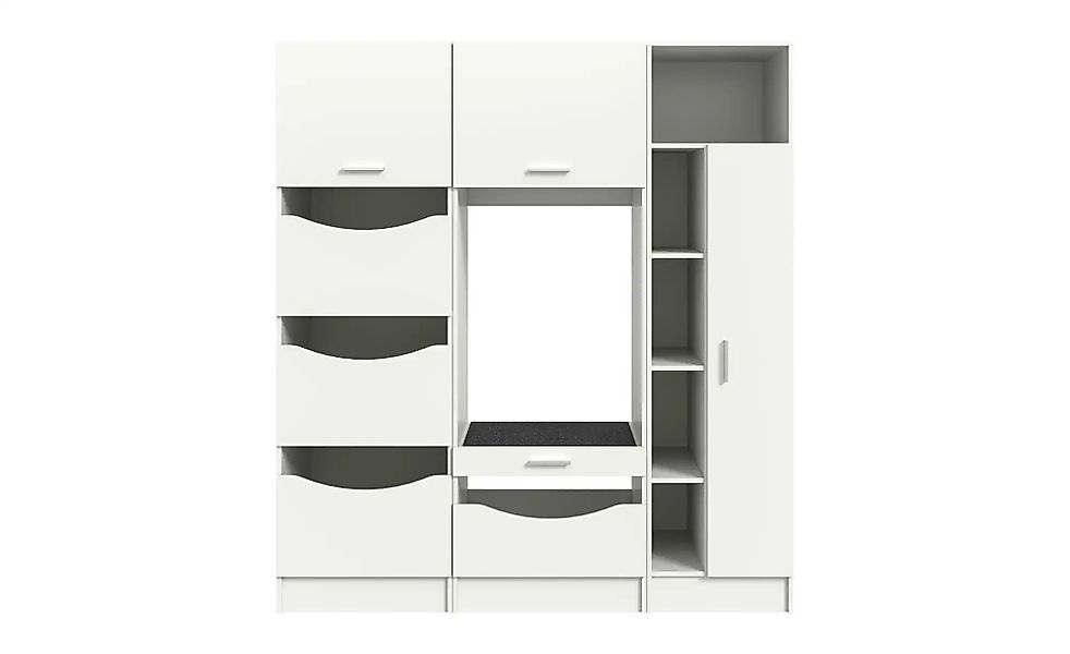 Waschmaschinenumbau Set  Frillensee ¦ weiß ¦ Maße (cm): B: 176 H: 195 Schrä günstig online kaufen