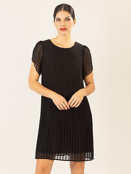 Apart Midikleid aus einem leicht körnigem günstig online kaufen