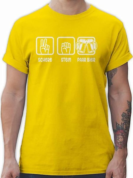 Shirtracer T-Shirt Schere Stein Paar Bier - Sauf Geschenk Bierliebhaber Lus günstig online kaufen
