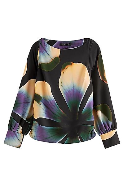 Next Blusenshirt Langärmelige Bluse mit gerafften günstig online kaufen