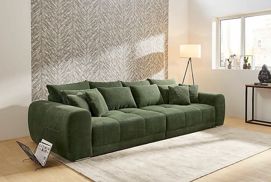 Jockenhöfer Gruppe Big-Sofa "Moldau XXL, B: 306 cm" Mega-Sofa, mit 4 Zierki günstig online kaufen