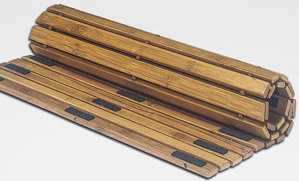 Kleine Wolke Badematte "Level Holzmatte" Höhe 8 mm rutschhemmend beschichte günstig online kaufen