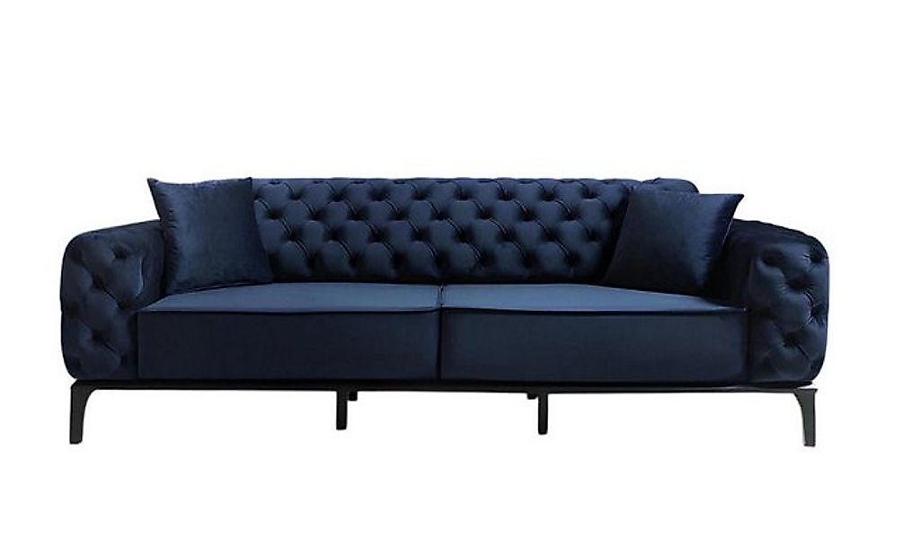 Xlmoebel Sofa Chesterfield Azure 3-Sitzer Zeitgemäße Polstermöbel Luxuriöse günstig online kaufen