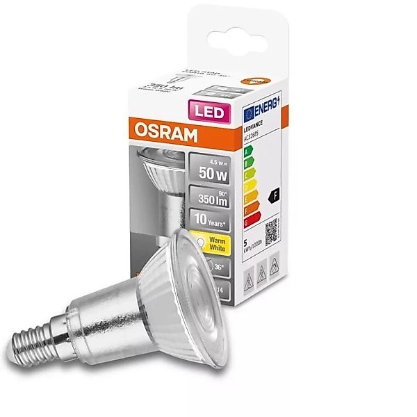 Osram LED Lampe ersetzt 50W E14 Reflektor - Par16 in Transparent 4,5W 350lm günstig online kaufen