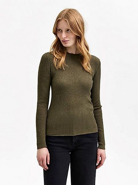 SELECTED FEMME Strickpullover SLFLYDIA NEW RIB LS KNIT O-NECK NOOS günstig online kaufen