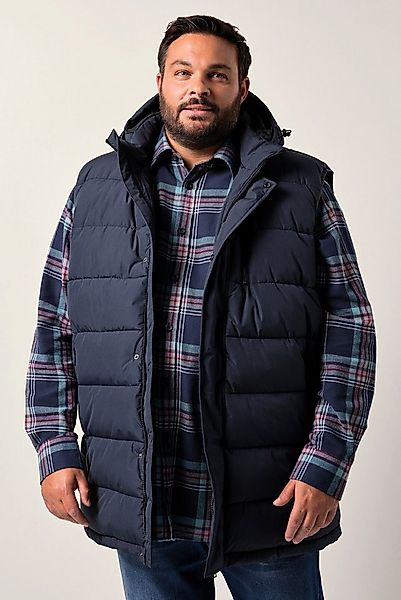 Men Plus Steppweste Men+ Steppweste Kapuze Zipptaschen bis 8 XL günstig online kaufen