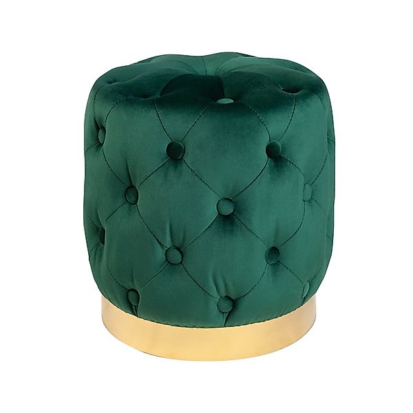 riess-ambiente Sitzhocker MODERN BAROCK 37cm dunkelgrün günstig online kaufen