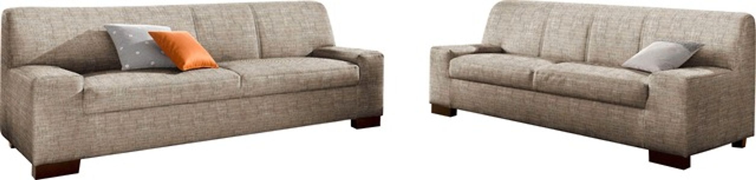 DOMO collection Polstergarnitur »Norma Top,elegant und modern, flache Armle günstig online kaufen