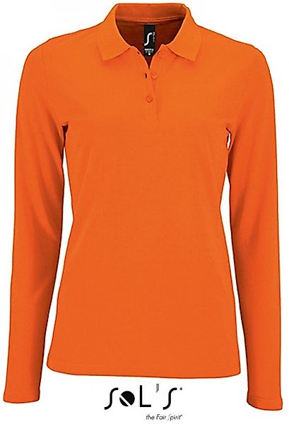 SOLS Langarm-Poloshirt Damen Long-Sleeve Piqué Polo günstig online kaufen