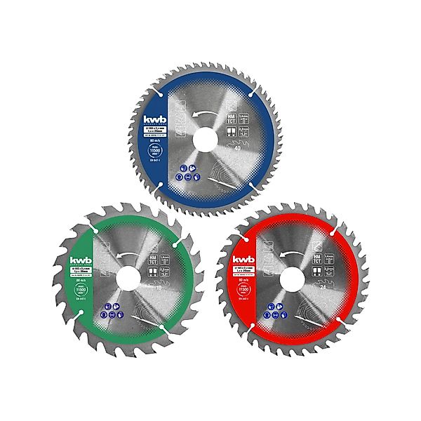 kwb Kreissägeblatt KWB Kreissägeblatt-Set, 584795, 165x20 günstig online kaufen