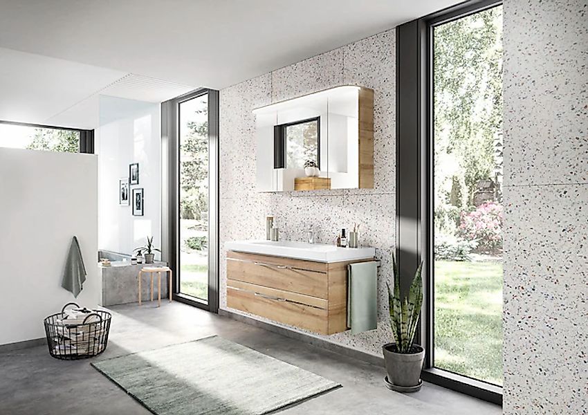 Saphir Waschtisch "Serie Balto Mineralmarmor-Waschtisch mit Unterschrank, 1 günstig online kaufen