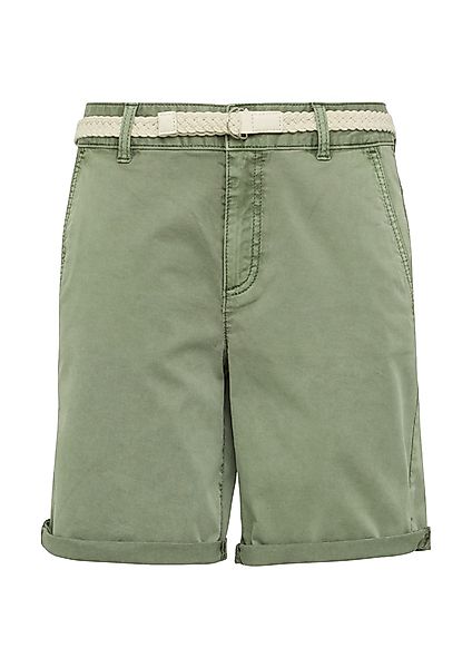 s.Oliver Chinoshorts Sommerhose mit geflochtenem Gürtel günstig online kaufen