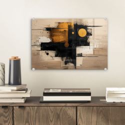 MuchoWow Acrylglasbild Abstrakt - Schwarz - günstig online kaufen