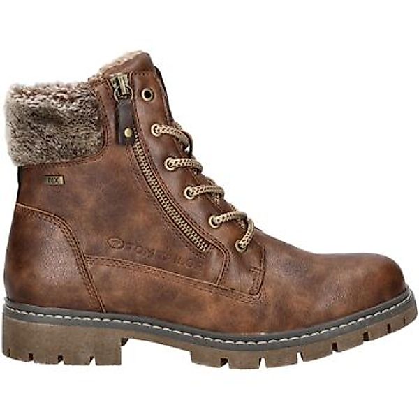 TOM TAILOR Schnürstiefelette "Tom Tailor Stiefelette Lederimitat/Textil" günstig online kaufen
