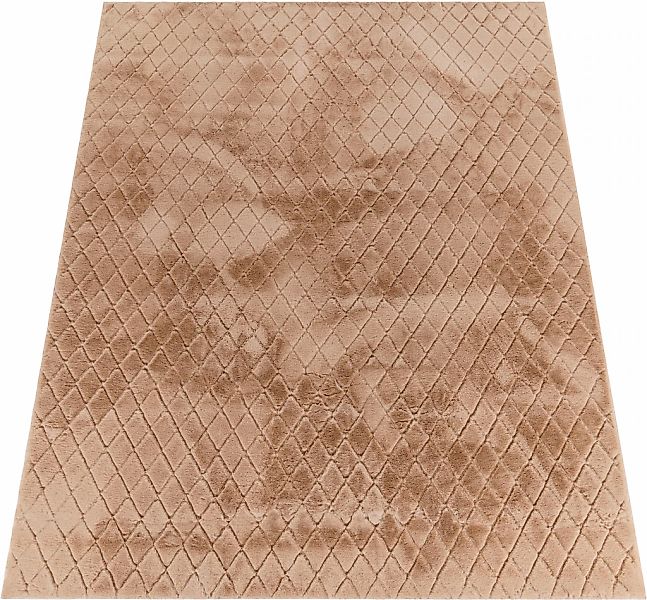 Paco Home Hochflor-Teppich "Arnheim 742" rechteckig 26 mm Höhe Uni Farben, günstig online kaufen