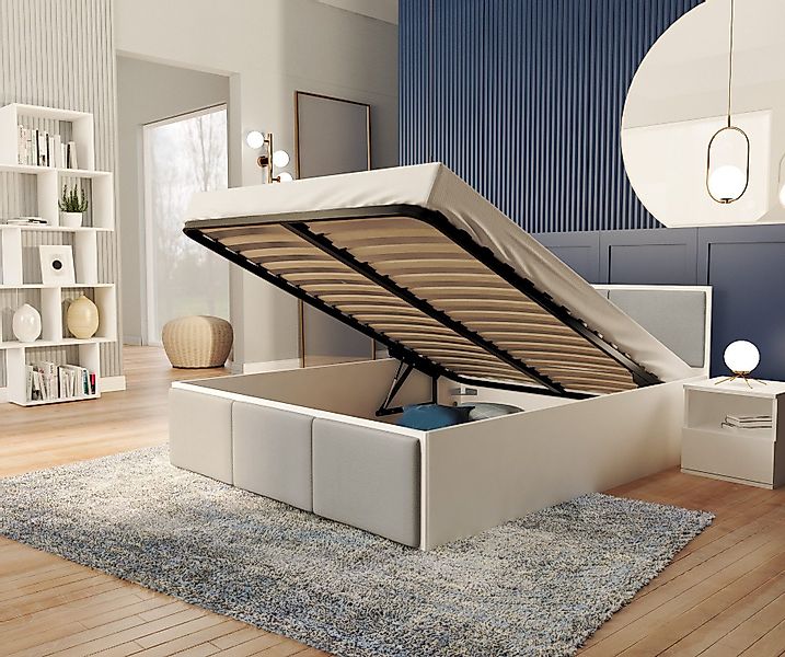 FDM Polsterbett mit Lattenrost Doppelbett 120x200, günstig online kaufen