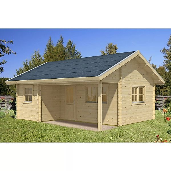 Skan Holz-Gartenhaus Ontario mit Dachlattung B x T 600 cm x 500 cm günstig online kaufen