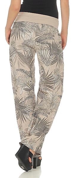 malito more than fashion Leinenhose 7790 Hose aus Leinen mit Jungle Print günstig online kaufen