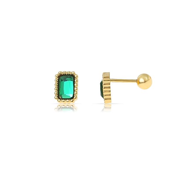 Made by Nami Ohrstecker-Set Grüne Edelstein günstig online kaufen