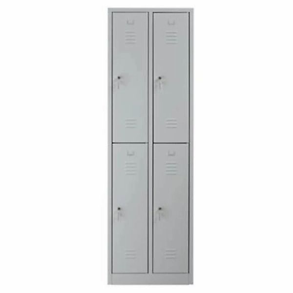 PROREGAL Garderobenspind Camel 4-Fächer HxBxT 195 x 60 x 50 cm Zylinderschl günstig online kaufen