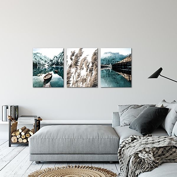 Novart Wandbild 3 Wandbilder Set Natur günstig online kaufen