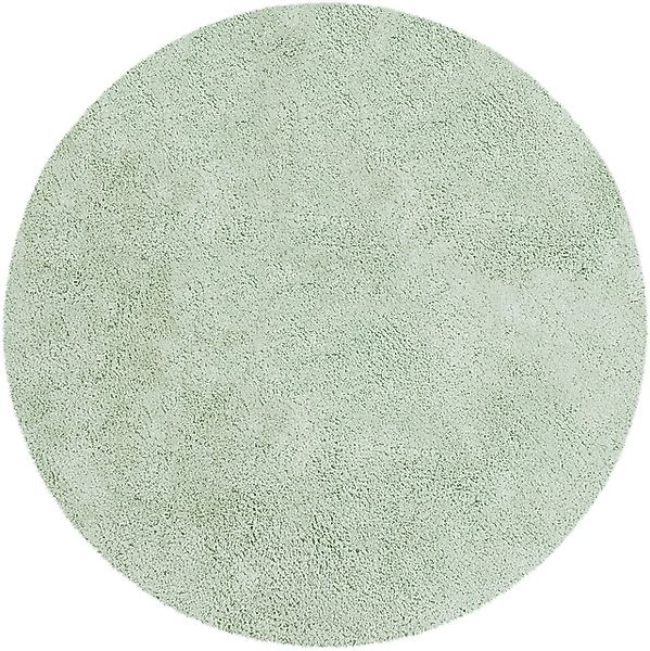 my home Teppich "Desner, Hochflor Teppiche" rund 35 mm Höhe Mikrofaser, wei günstig online kaufen