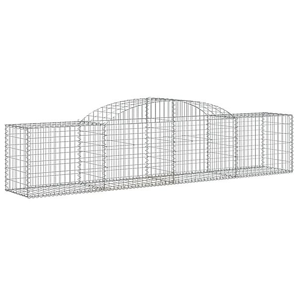 vidaXL Gabionen mit Hochbogen 3 Stk 300x50x60/80 cm Eisen 1671110 günstig online kaufen