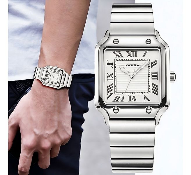 ibettertec Quarzuhr Quarzuhr, Armbanduhr Edelstahl Herren Uhr, Multifunktio günstig online kaufen