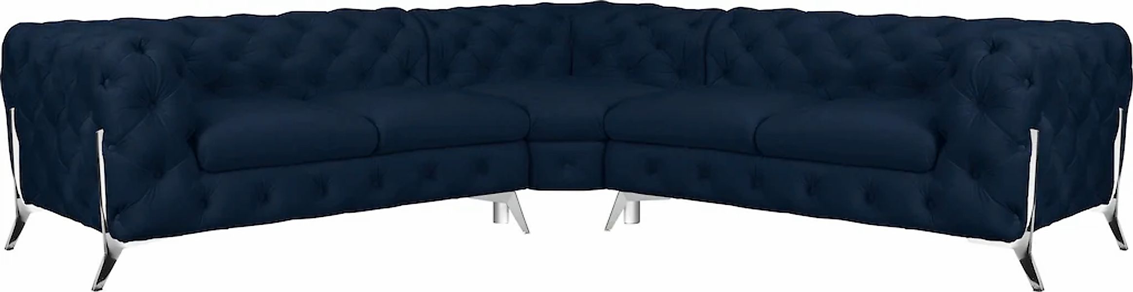 Home affaire Chesterfield-Sofa "Amaury L-Form" Chesterfield-Optik, Breite/T günstig online kaufen