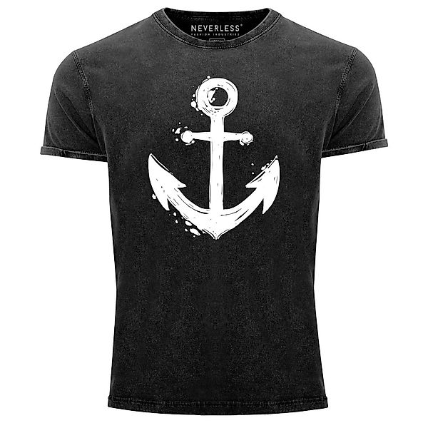 Neverless Print-Shirt Herren Vintage Shirt mit günstig online kaufen