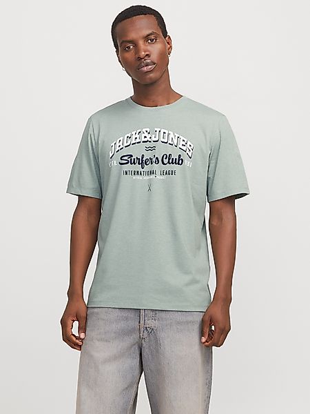 Jack & Jones Rundhalsshirt "JJELOGO TEE SS O-NECK 2 COL SS25 SN" mit Logo P günstig online kaufen