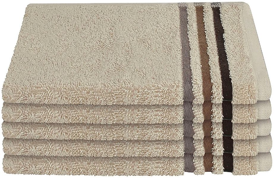 Schiesser Gästehandtücher Skyline Color aus 100 % Baumwolle mit eleganter S günstig online kaufen