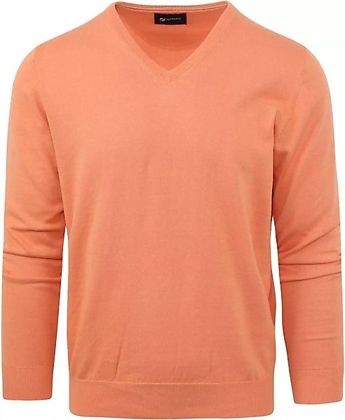 Suitable Pullover Vini V-Ausschnitt Orange - Größe XXL günstig online kaufen