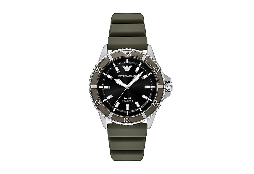 Emporio Armani Solaruhr WORLD EXPLORER AR11699, Armbanduhr, Herrenuhr, Sili günstig online kaufen