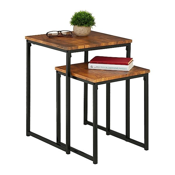 relaxdays Beistelltisch 2er Set (2er Set), günstig online kaufen