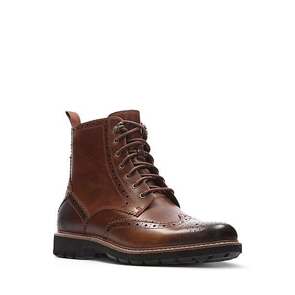 Clarks Schnürstiefel "Batcombe Lord", Budapester, Brogue, Business Stiefel günstig online kaufen