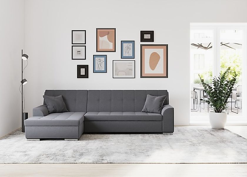 DOMO collection Ecksofa »Treviso viele Bezüge, auch in Cord, L-Form, B/T/H: günstig online kaufen