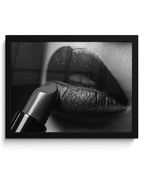 MuchoWow Poster Frau - Lippenstift - günstig online kaufen