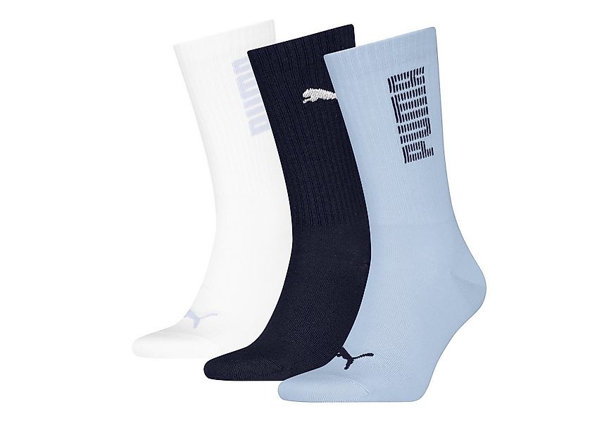 PUMA Socken PUMA UNISEX RIB LOGO CREW SOCK 3P (3-Paar, 3er Pack) günstig online kaufen