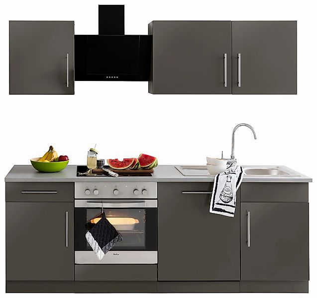 wiho Küchen Küchenzeile "Cali, TOPSELLER" mit E-Geräten, Breite 220 cm mit günstig online kaufen