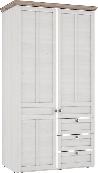 FORTE Kleiderschrank "Iloppa, Schlafzimmerschrank im Landhausstil" Maße: B/ günstig online kaufen