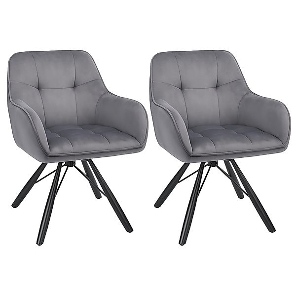 oyajia Polsterstuhl Esszimmerstühle drehbar mit Armlehnen günstig online kaufen