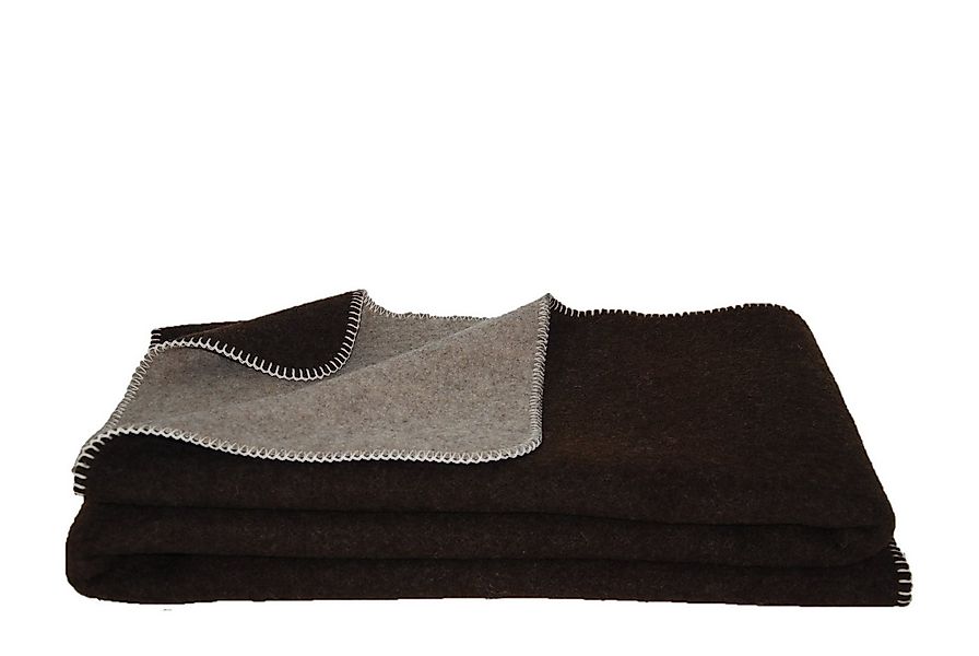 Wolldecke Kuscheldecke Ökolana 100% Schurwolle vom Merinoschaf, Naturbelass günstig online kaufen
