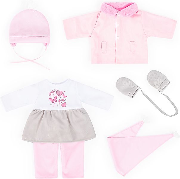 Bayer Puppenkleidung Kleid/Hose rosa (Set, 6-tlg) günstig online kaufen