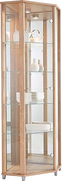 fif möbel Eckvitrine »TRIO Höhe ca. 172 cm, ink. Beleuchtung«, Eckvitrine/G günstig online kaufen