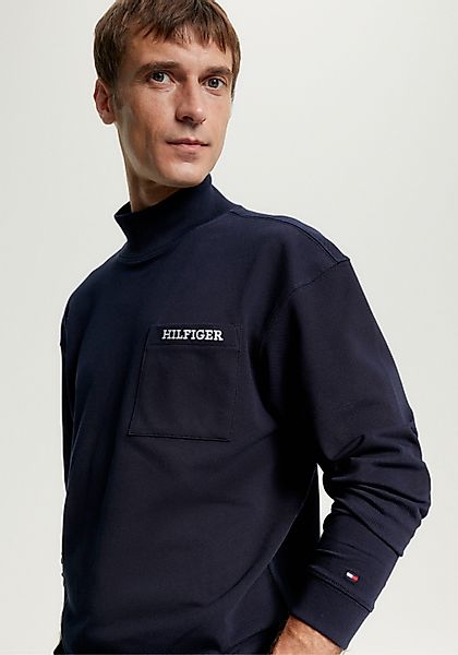 Tommy Hilfiger Langarmshirt MONOTYPE PIQUE POCKET günstig online kaufen
