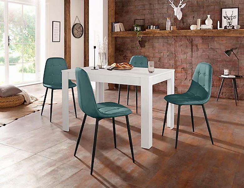 INOSIGN Essgruppe Set, 5 Stk. tlg. mit Esstisch 120 cm breit günstig online kaufen